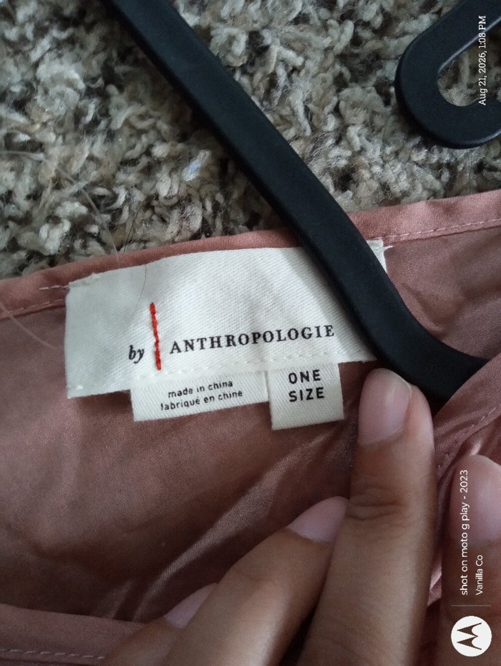 Anthropologie Deep-V Cinched-Waist Kaftan Maxi Rose Pink / One Size - Picture 4 of 8